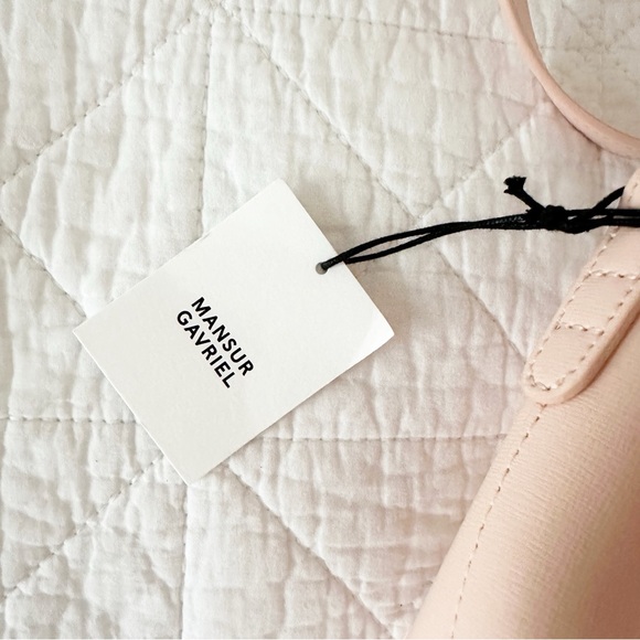 NEW MANSUR GAVRIEL Mini Saffiano Leather Bucket Bag Dahlia Pink NWT - Picture 3 of 11